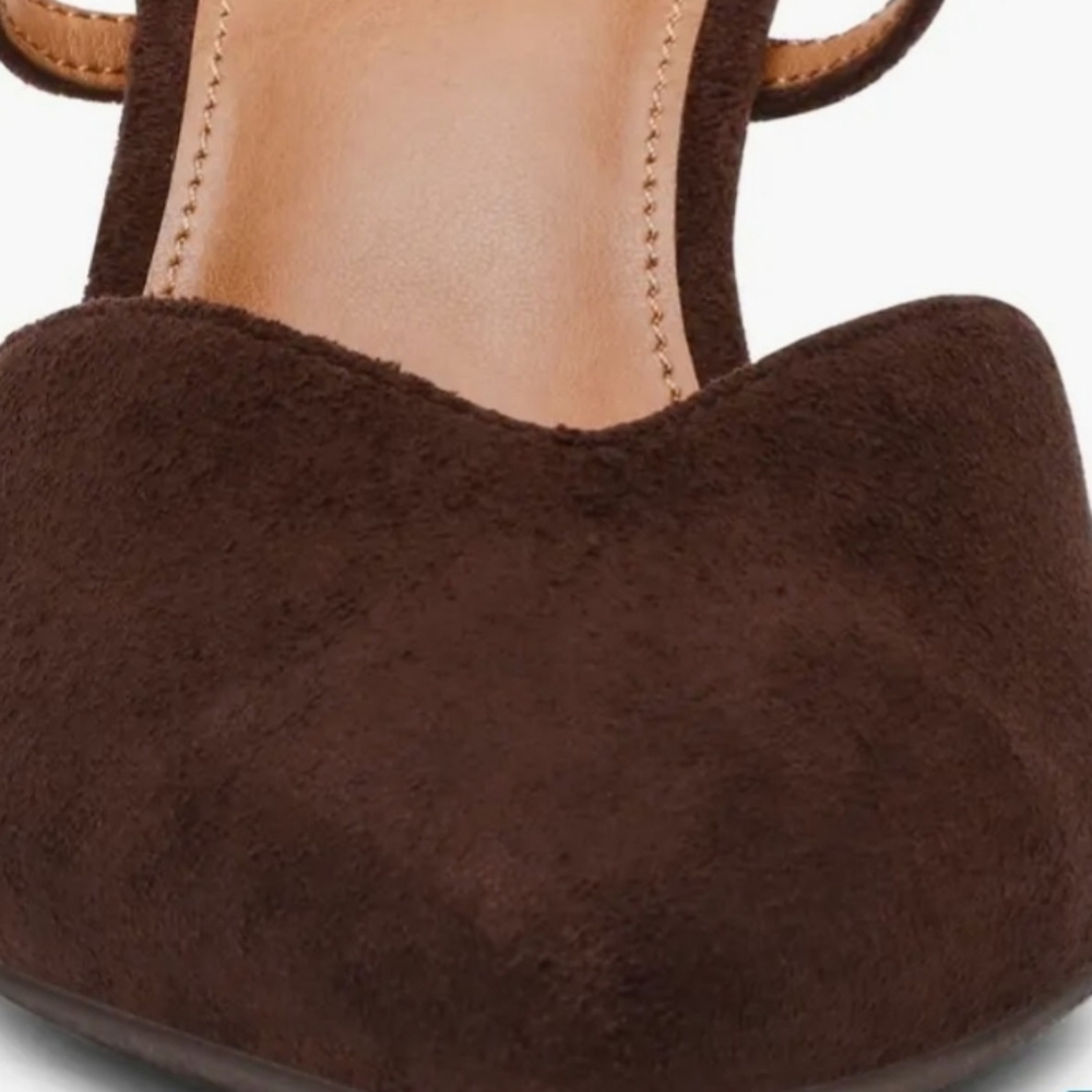 DV by Dolce Vita Elleganza Brown Heeled Mules Women's Size 6 NWT - Picture 4 of 10